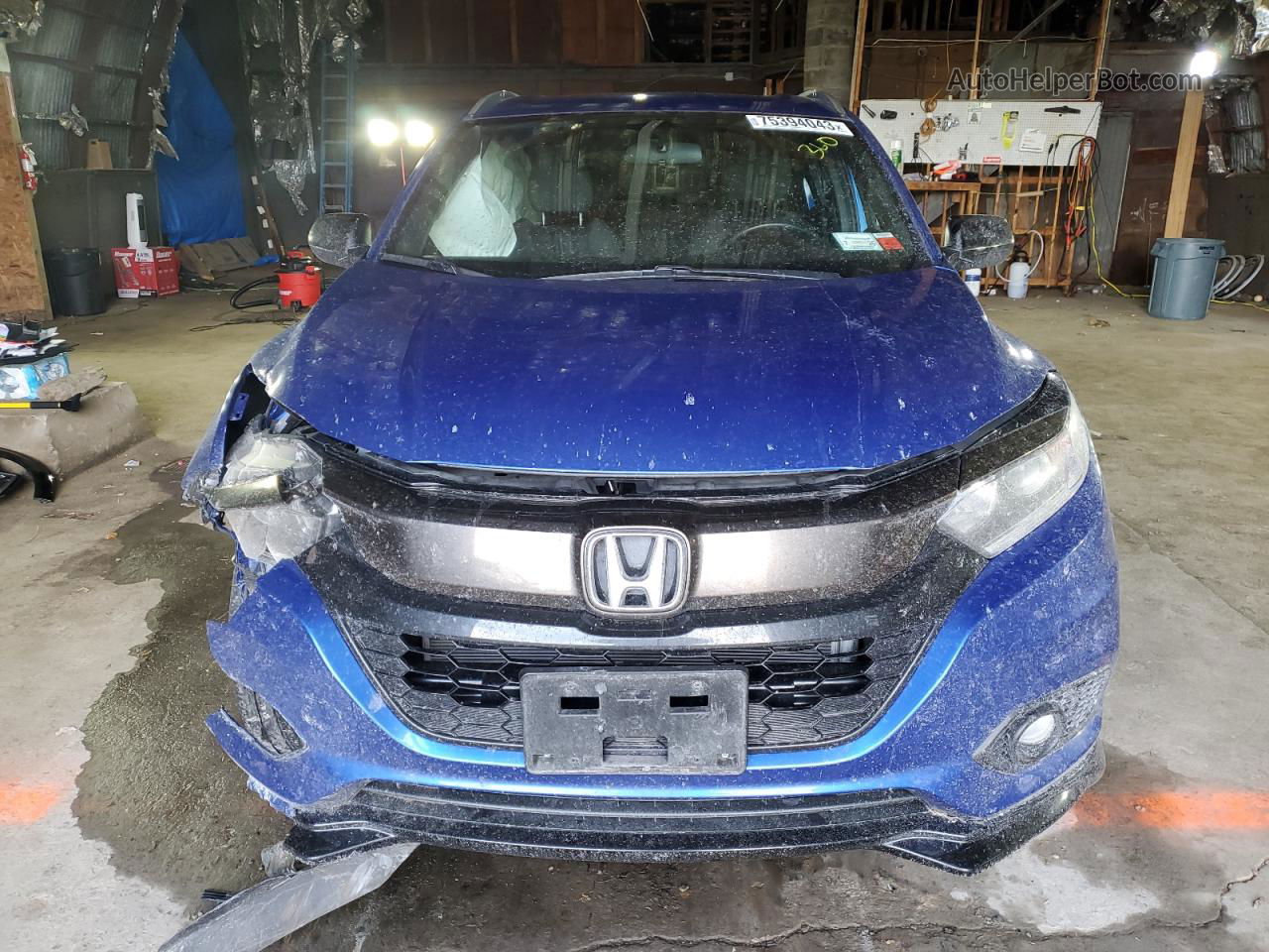 2021 Honda Hr-v Sport Blue vin: 3CZRU6H18MM719795