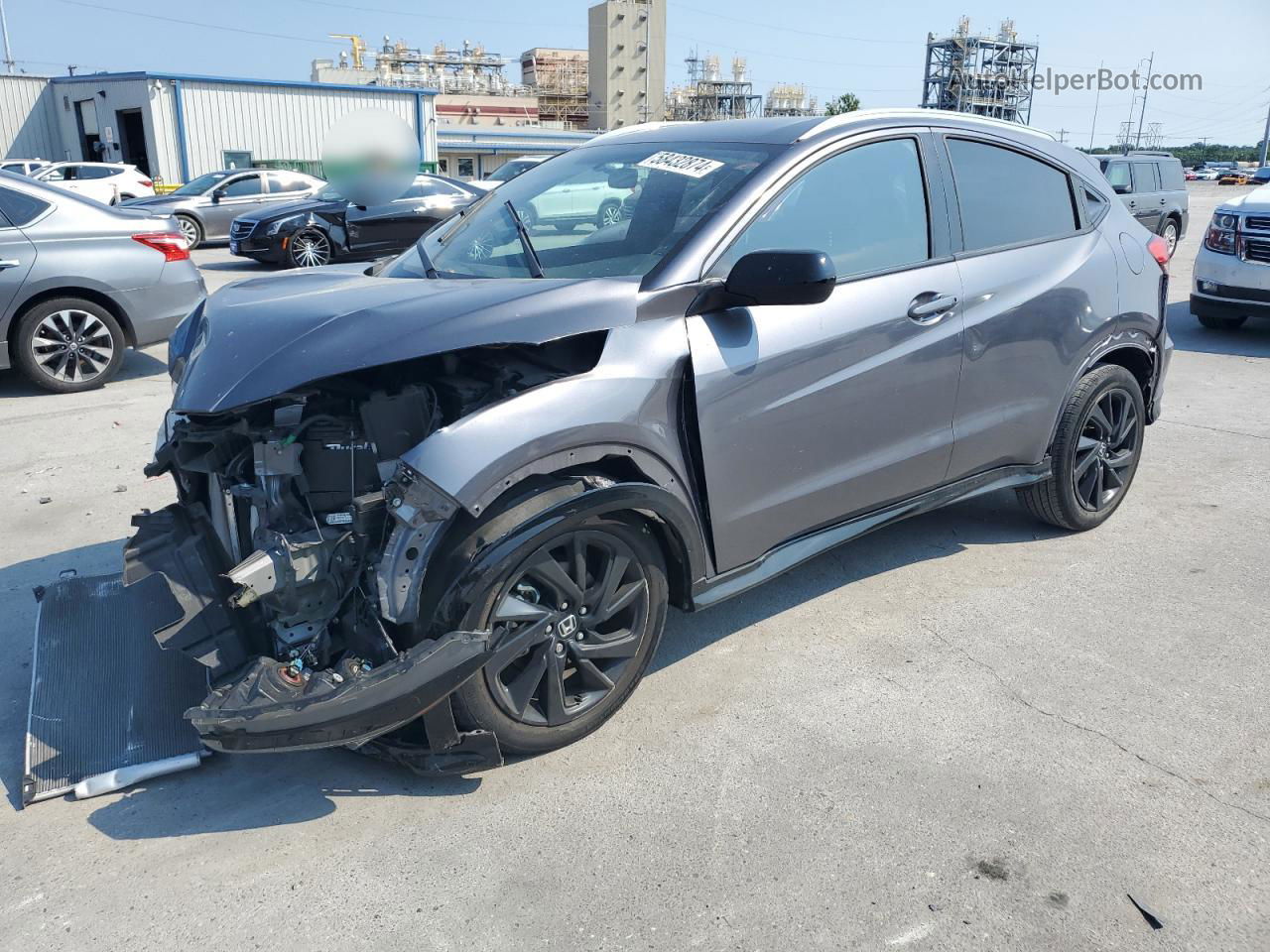 2021 Honda Hr-v Sport Silver vin: 3CZRU6H18MM754773