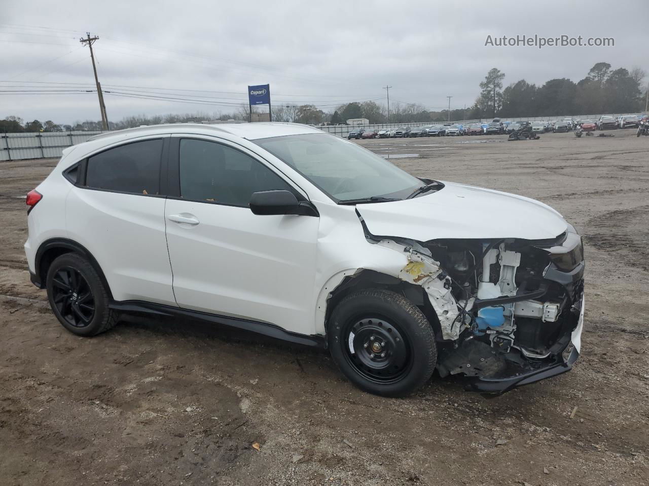 2021 Honda Hr-v Sport White vin: 3CZRU6H18MM756524