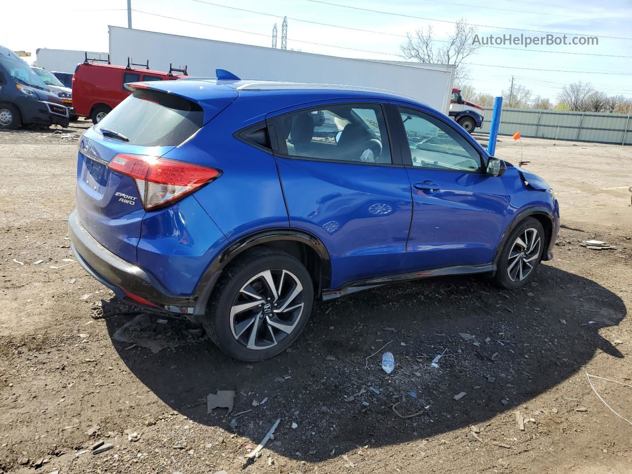 2019 Honda Hr-v Sport Blue vin: 3CZRU6H19KG712690