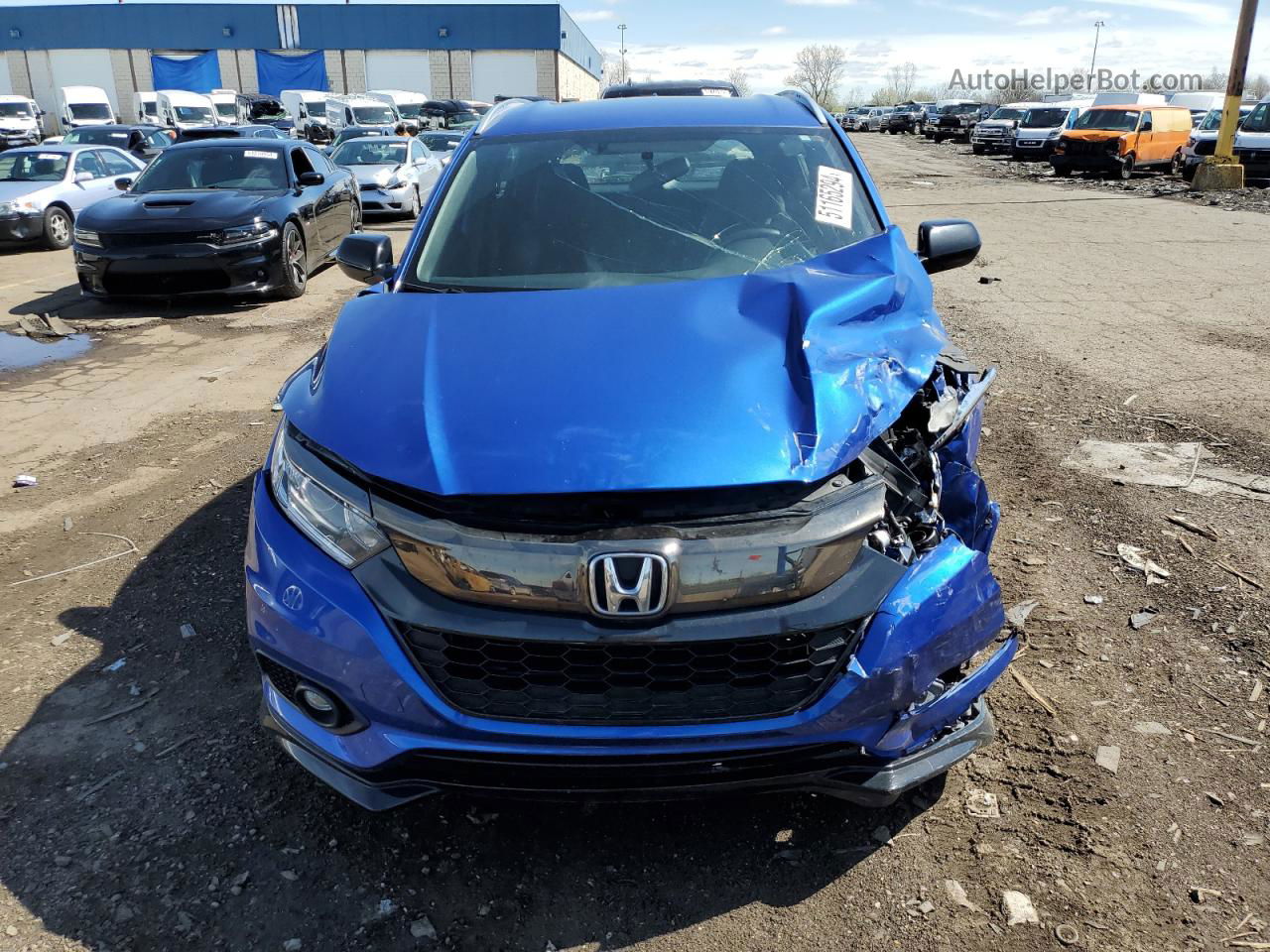 2019 Honda Hr-v Sport Blue vin: 3CZRU6H19KG712690