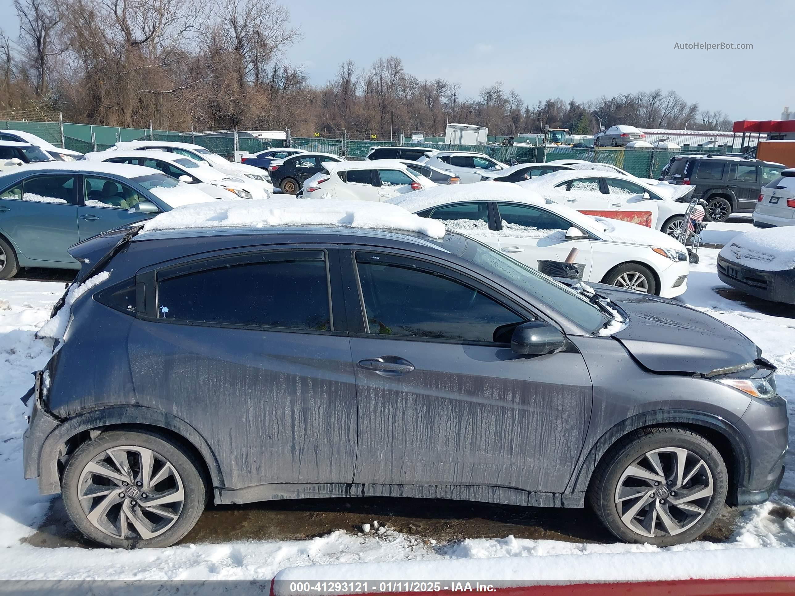2019 Honda Hr-v Sport Gray vin: 3CZRU6H19KG714164