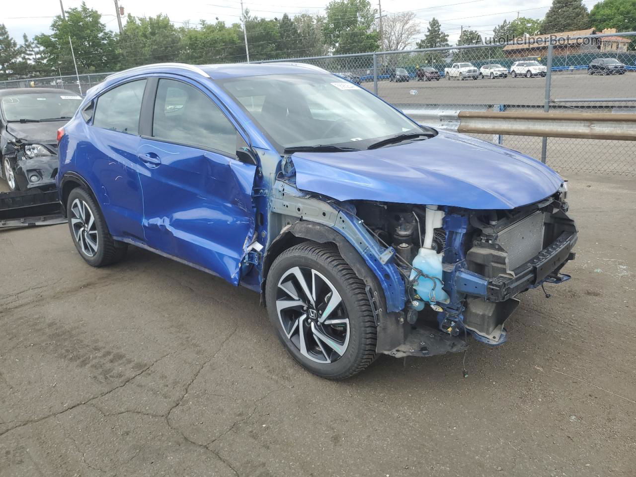 2019 Honda Hr-v Sport Blue vin: 3CZRU6H19KG720014