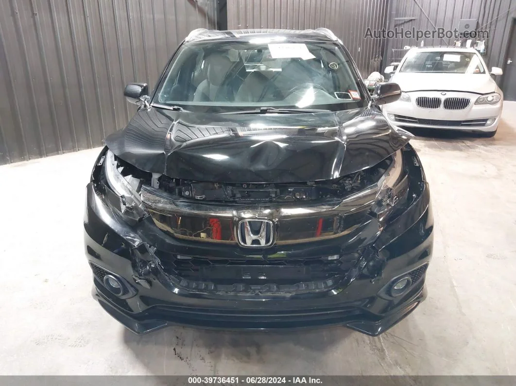 2019 Honda Hr-v Sport Black vin: 3CZRU6H19KG731207