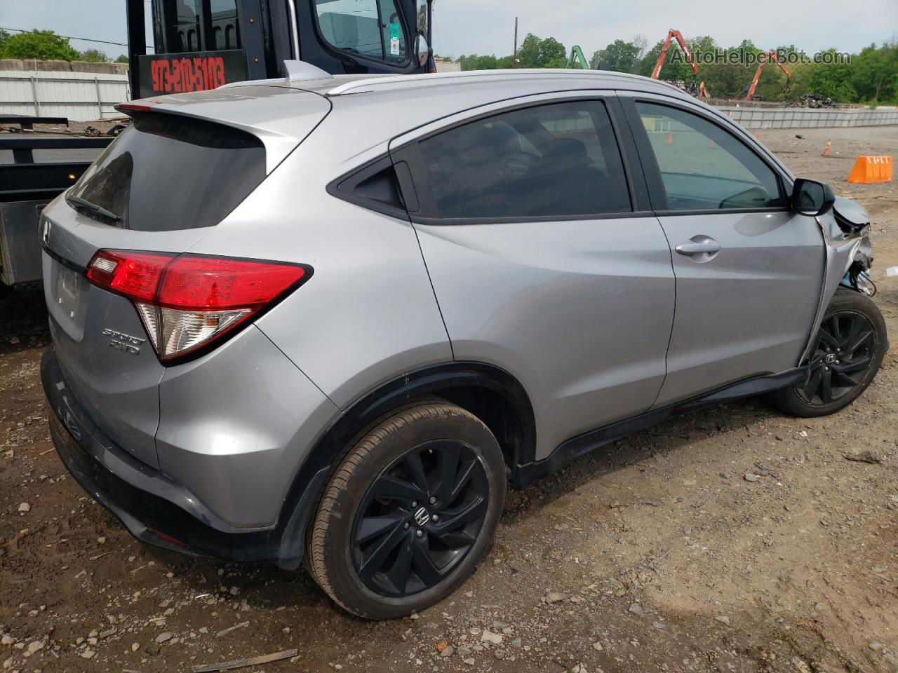 2021 Honda Hr-v Sport Silver vin: 3CZRU6H19MM703895