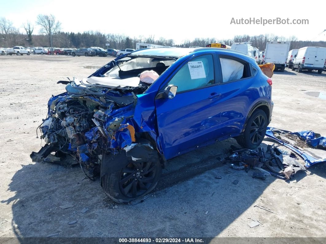 2021 Honda Hr-v Awd Sport Blue vin: 3CZRU6H19MM722348