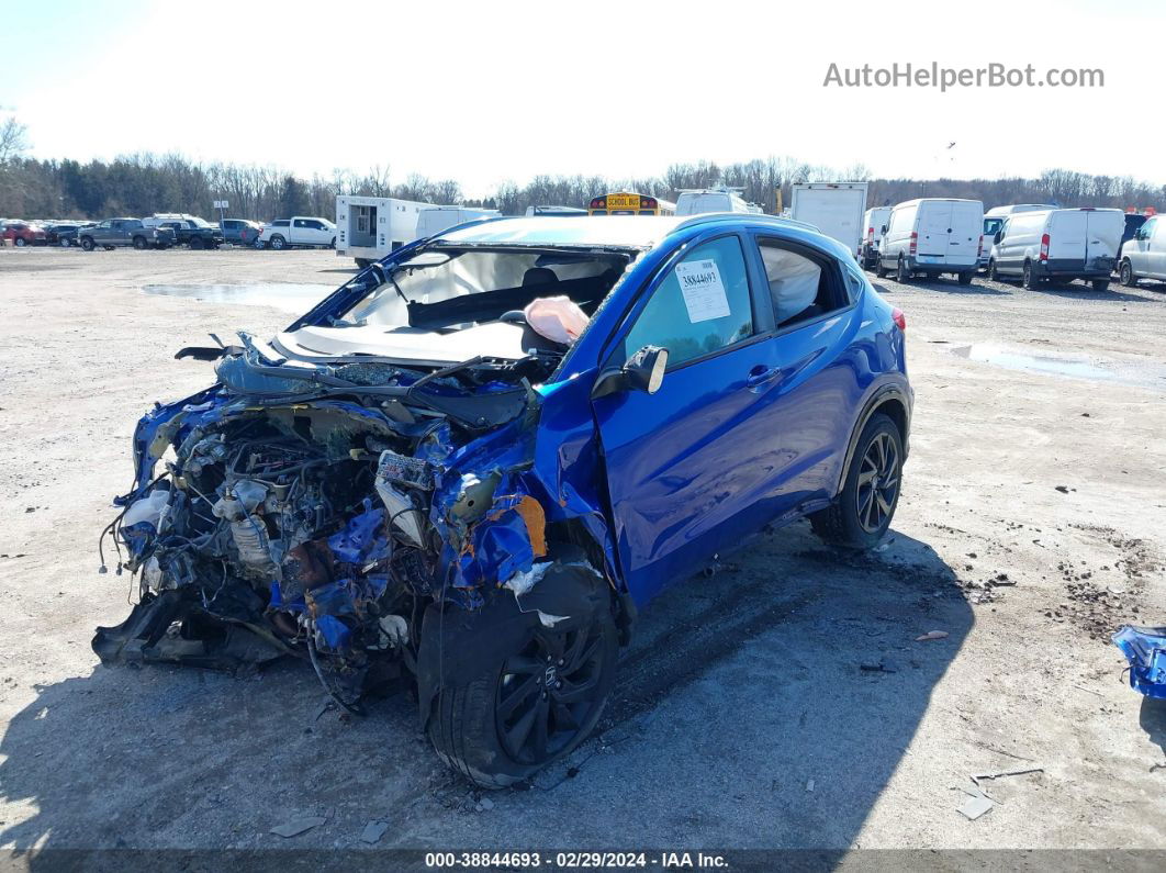 2021 Honda Hr-v Awd Sport Синий vin: 3CZRU6H19MM722348