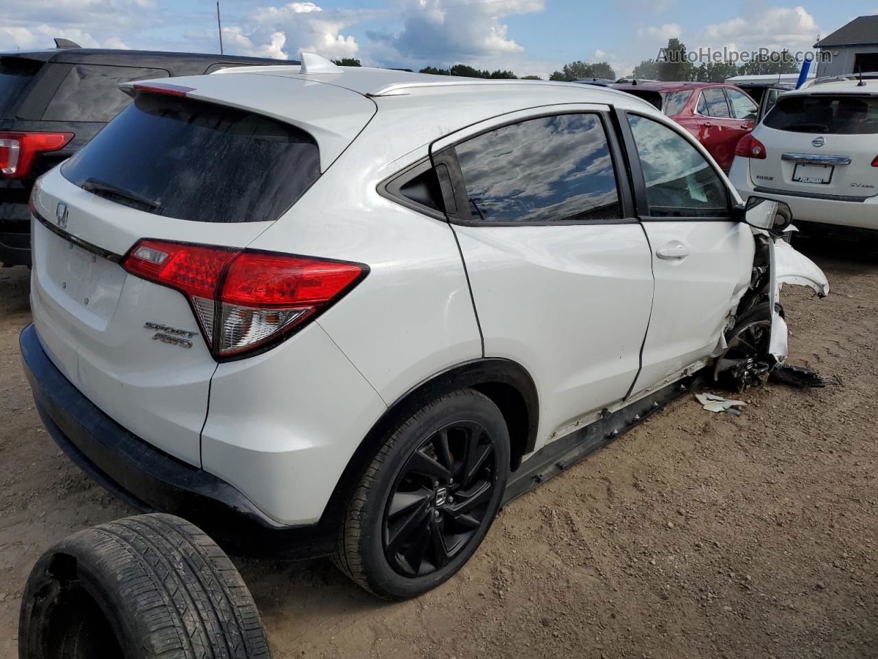 2021 Honda Hr-v Sport Белый vin: 3CZRU6H19MM734211