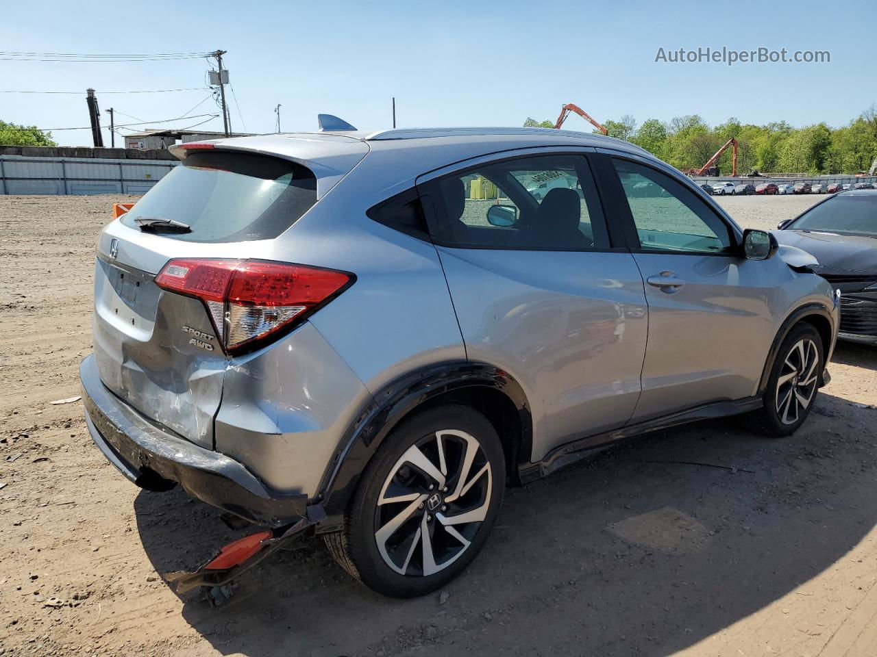 2019 Honda Hr-v Sport Silver vin: 3CZRU6H1XKG708857