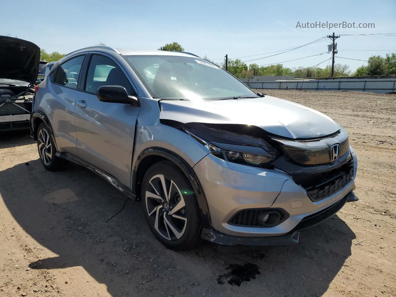 2019 Honda Hr-v Sport Silver vin: 3CZRU6H1XKG708857