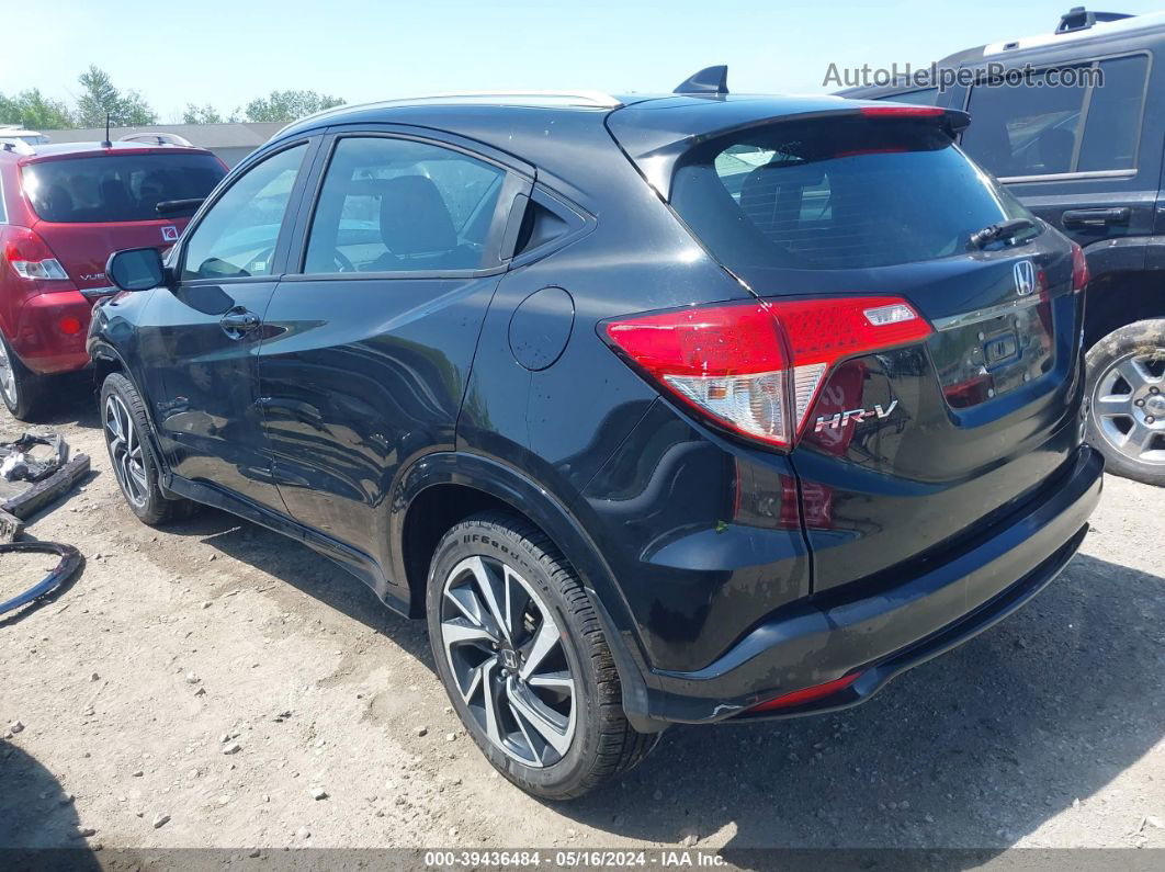 2019 Honda Hr-v Sport Black vin: 3CZRU6H1XKG712553