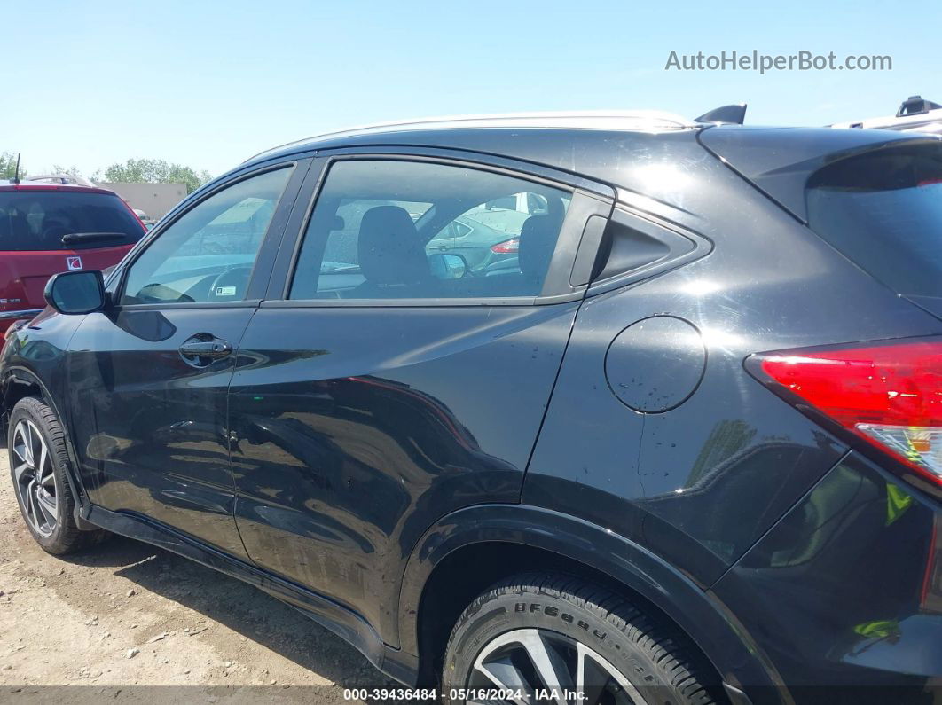 2019 Honda Hr-v Sport Black vin: 3CZRU6H1XKG712553