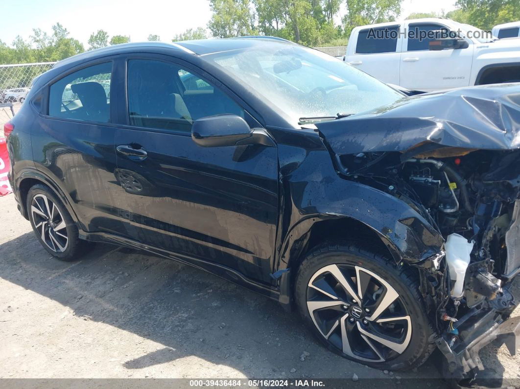 2019 Honda Hr-v Sport Black vin: 3CZRU6H1XKG712553