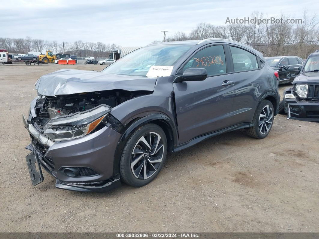 2019 Honda Hr-v Sport Gray vin: 3CZRU6H1XKG715307