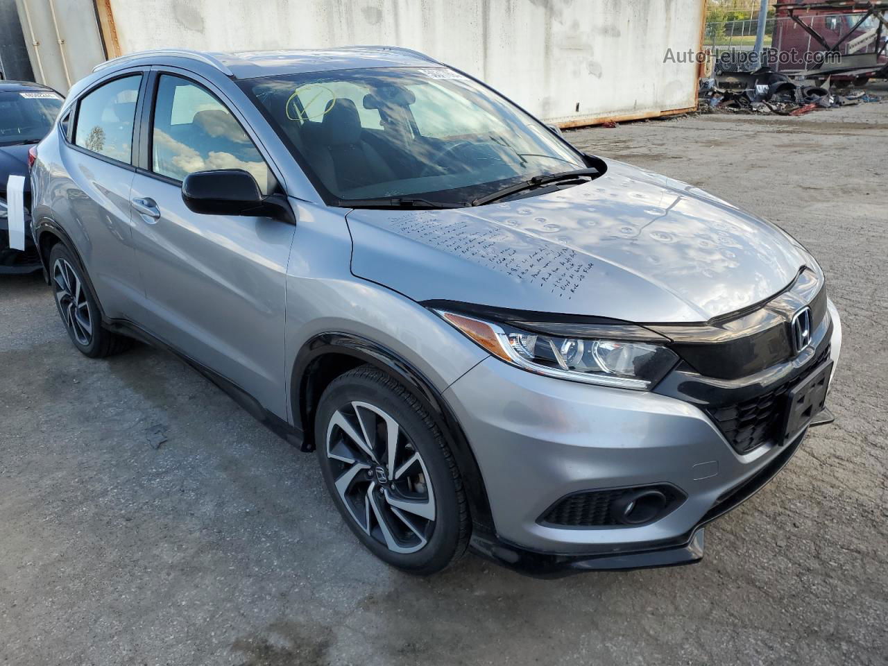 2019 Honda Hr-v Sport Silver vin: 3CZRU6H1XKG723102