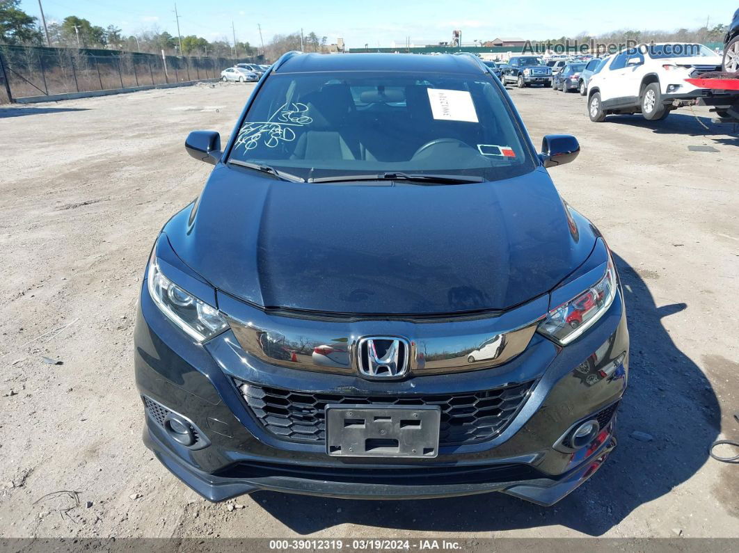 2019 Honda Hr-v Sport Black vin: 3CZRU6H1XKM737745