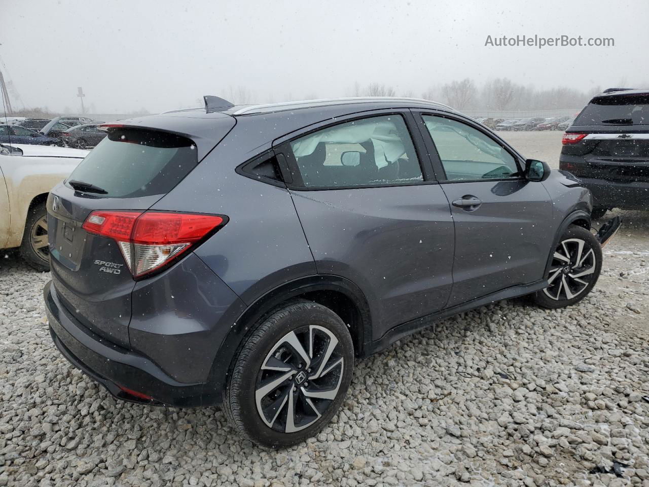 2019 Honda Hr-v Sport Серый vin: 3CZRU6H1XKM742895