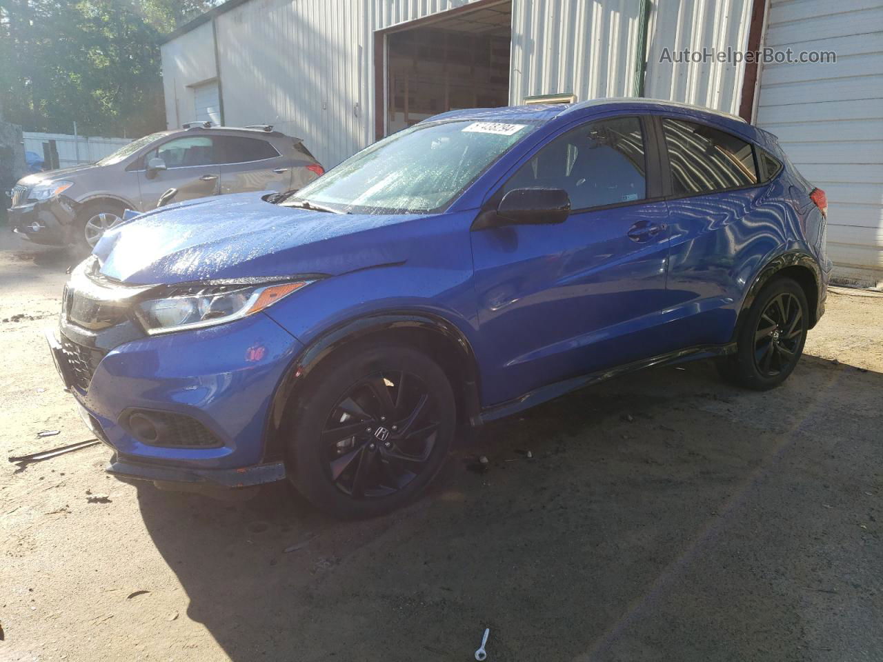 2021 Honda Hr-v Sport Blue vin: 3CZRU6H1XMM728675