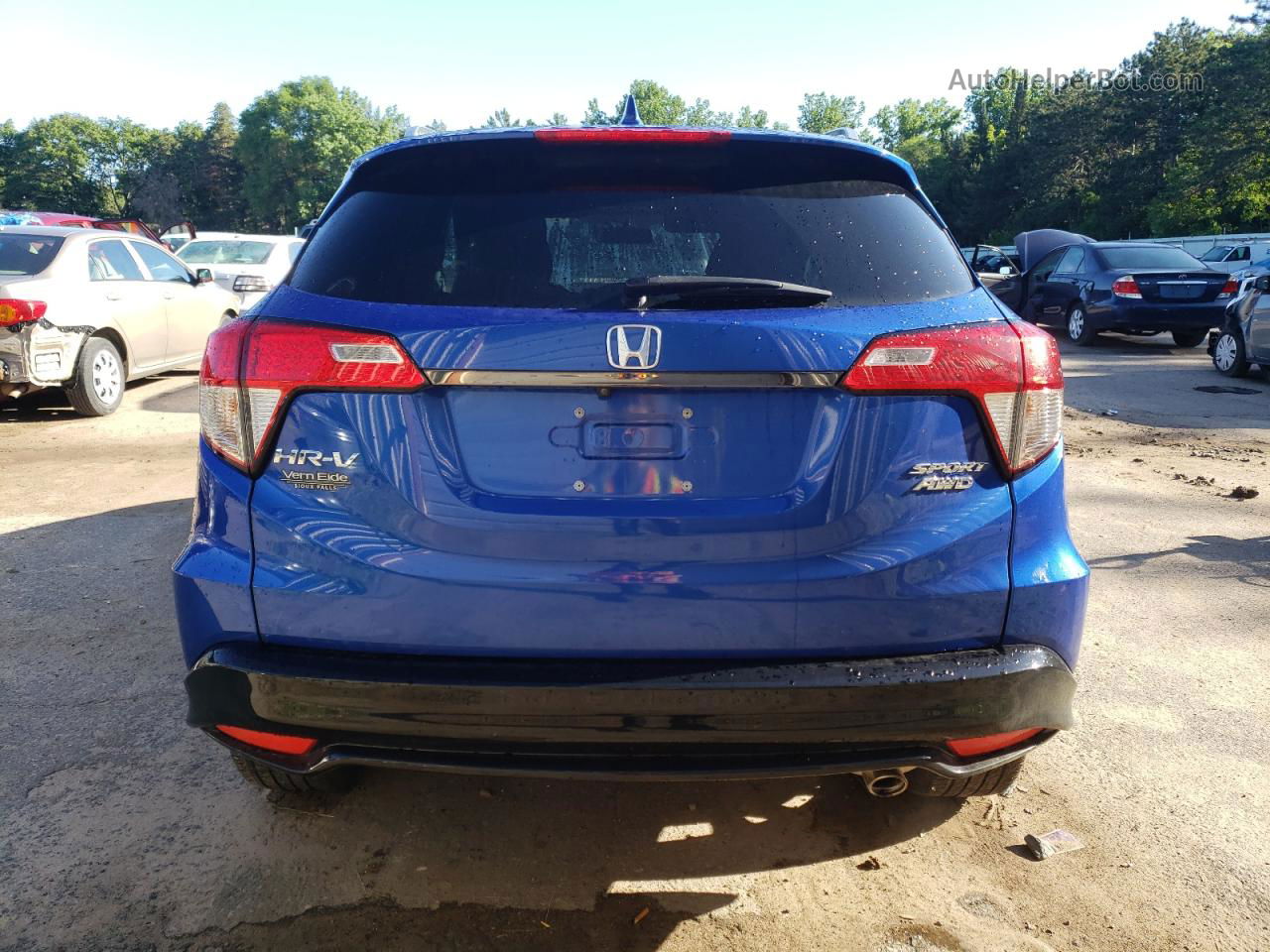 2021 Honda Hr-v Sport Blue vin: 3CZRU6H1XMM728675