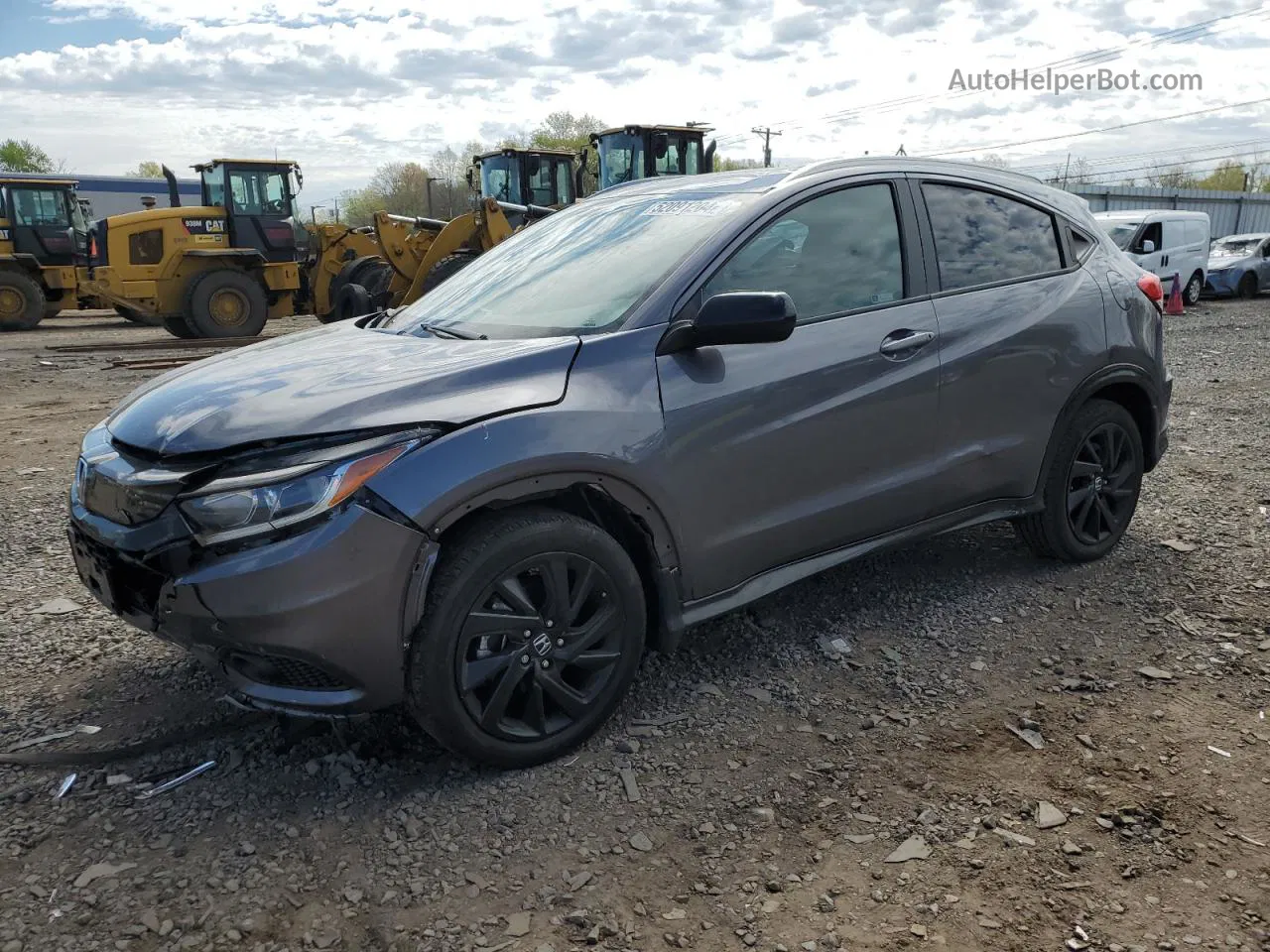 2021 Honda Hr-v Sport Gray vin: 3CZRU6H1XMM731883