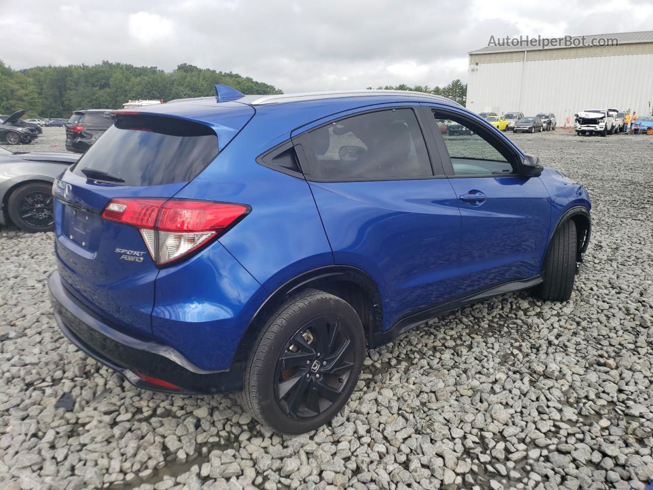 2021 Honda Hr-v Sport Синий vin: 3CZRU6H1XMM745606