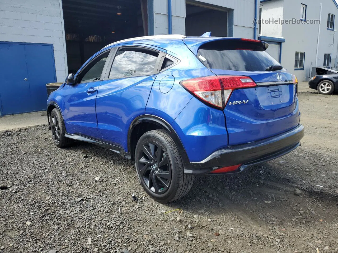 2021 Honda Hr-v Sport Blue vin: 3CZRU6H1XMM745623