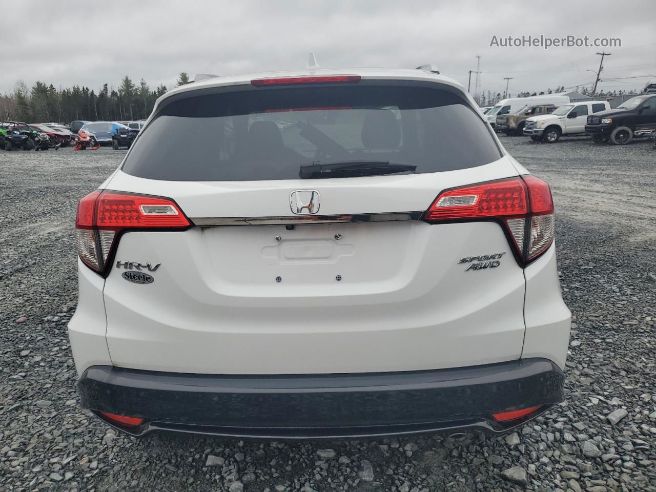 2019 Honda Hr-v Sport White vin: 3CZRU6H20KM109301