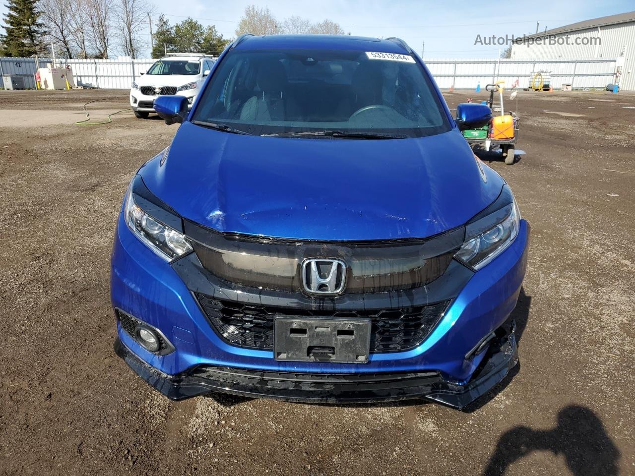 2019 Honda Hr-v Sport Blue vin: 3CZRU6H21KM106472