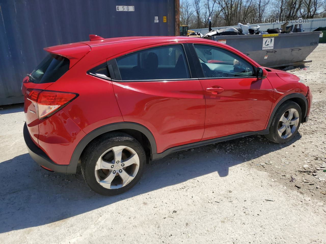 2016 Honda Hr-v Lx Red vin: 3CZRU6H30GM718369