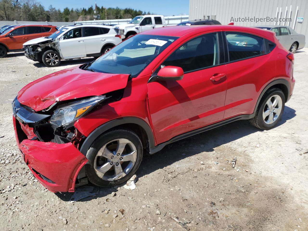 2016 Honda Hr-v Lx Red vin: 3CZRU6H30GM718369