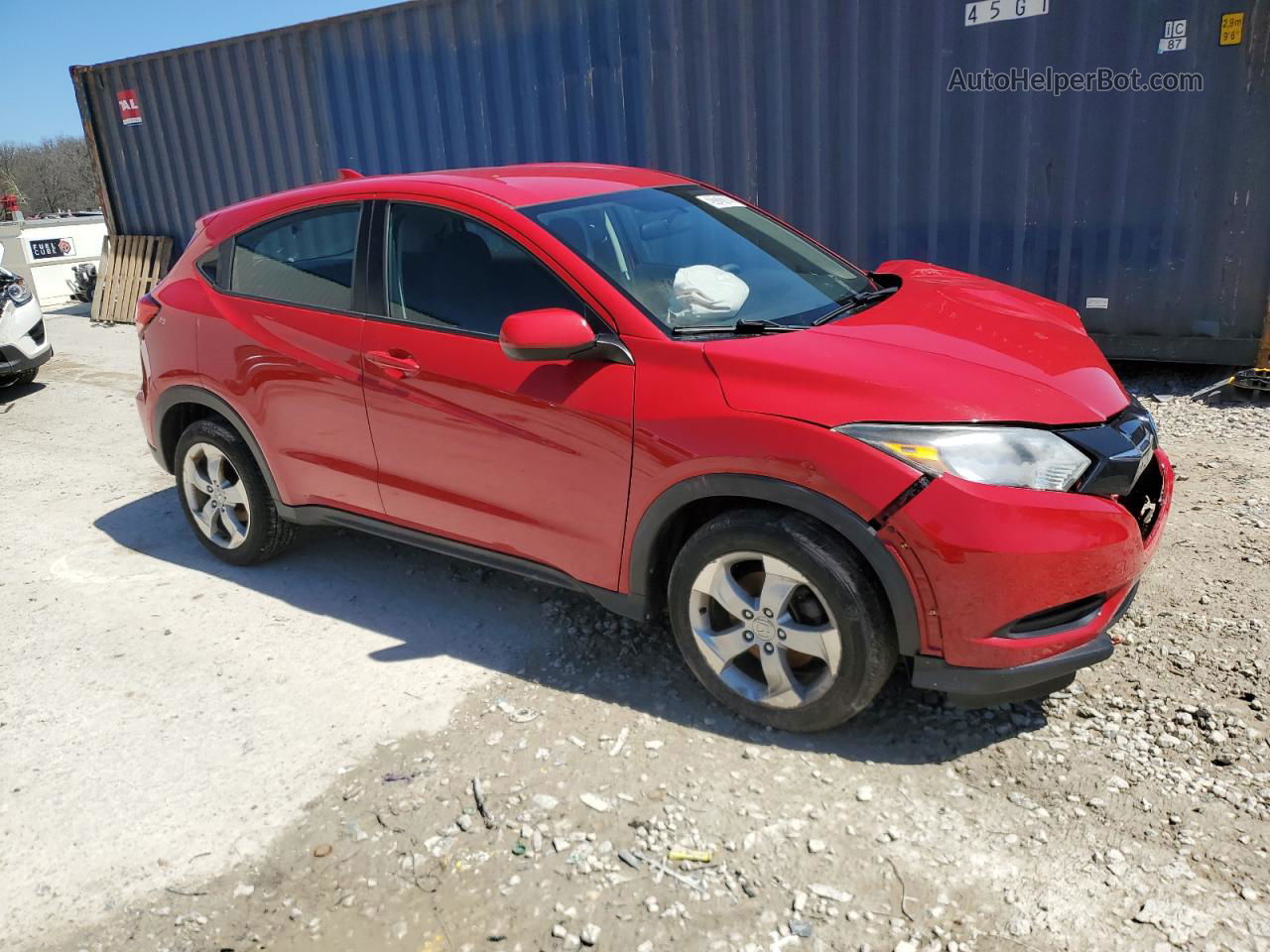 2016 Honda Hr-v Lx Red vin: 3CZRU6H30GM718369