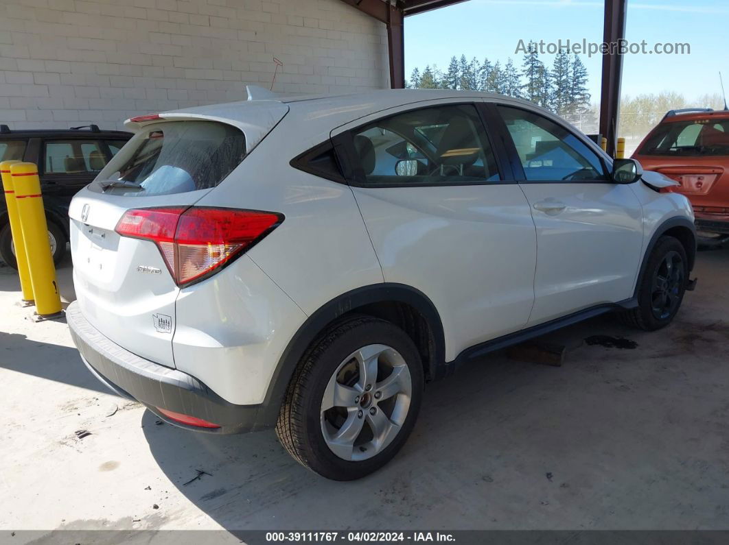 2016 Honda Hr-v Lx White vin: 3CZRU6H30GM755079