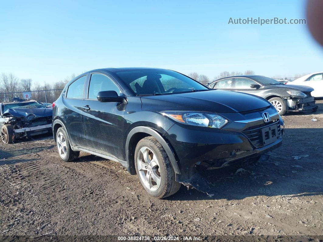 2017 Honda Hr-v Lx Black vin: 3CZRU6H30HG706125