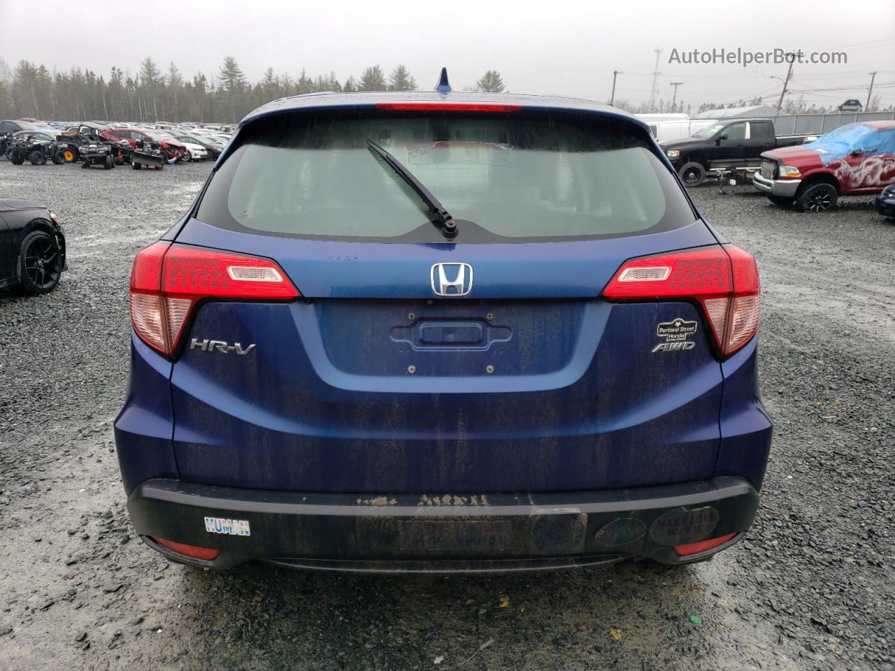 2017 Honda Hr-v Lx Blue vin: 3CZRU6H30HM103418