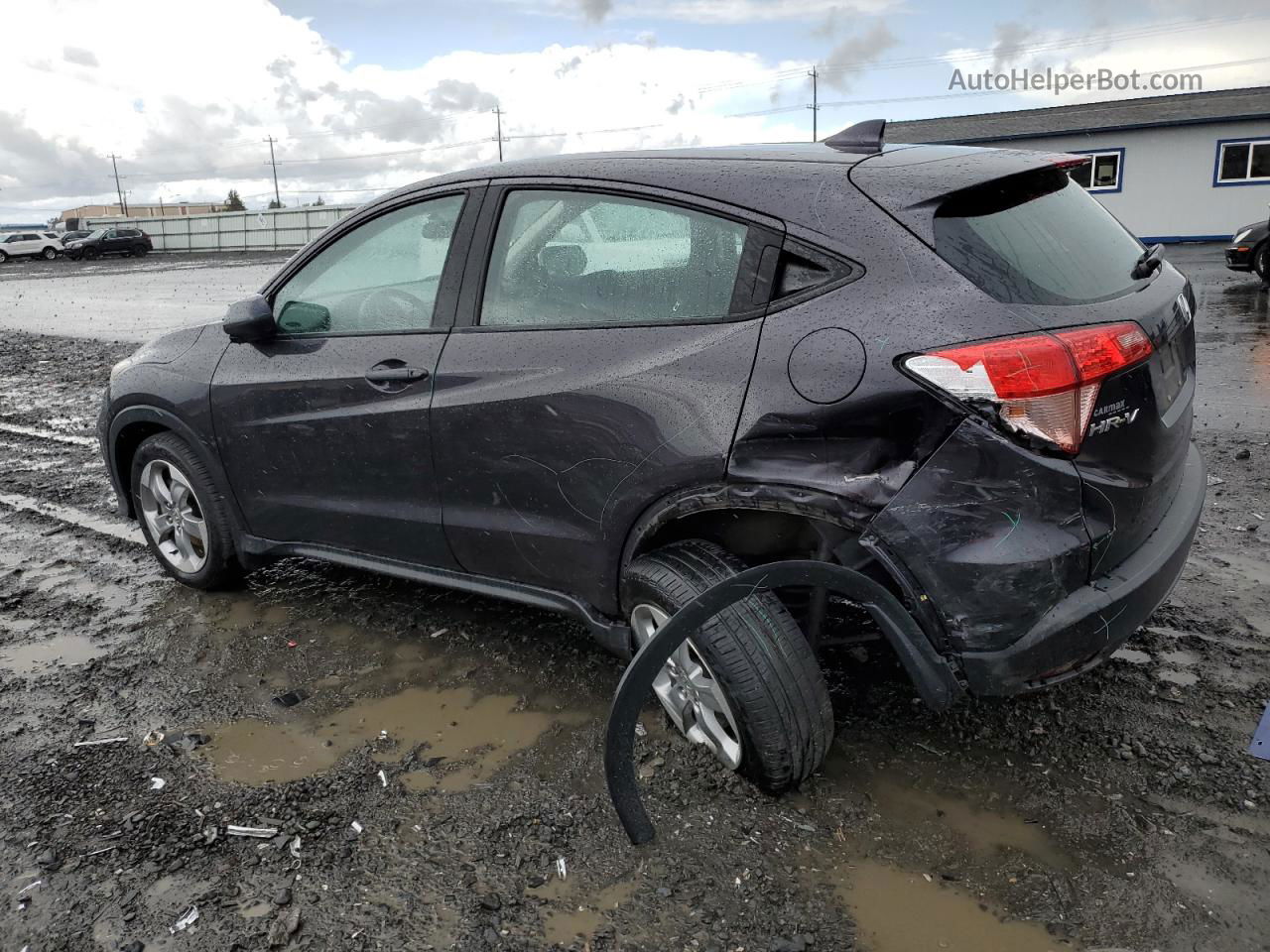 2017 Honda Hr-v Lx Gray vin: 3CZRU6H30HM709818