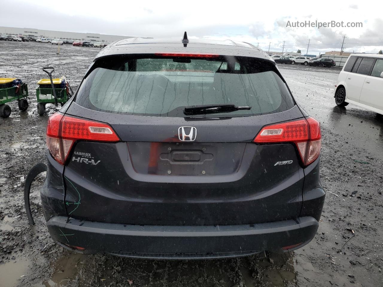 2017 Honda Hr-v Lx Gray vin: 3CZRU6H30HM709818