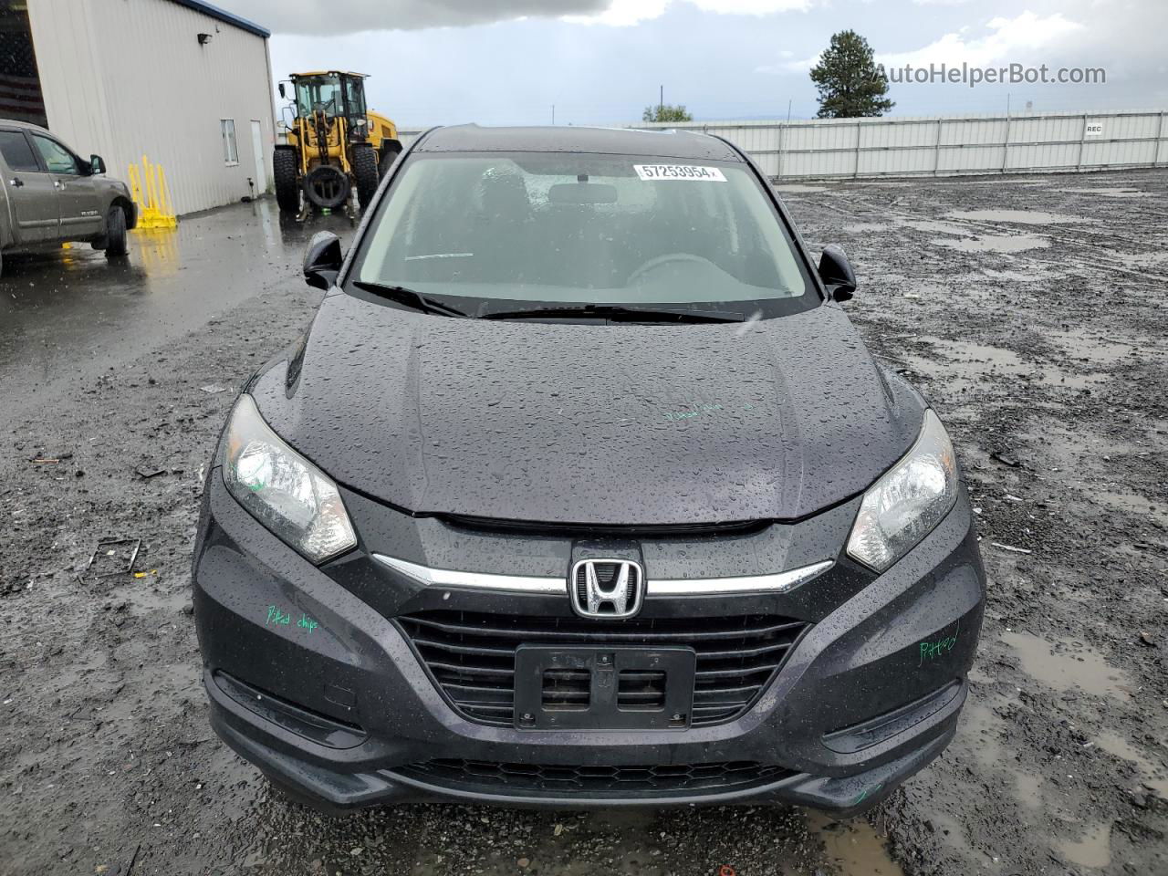 2017 Honda Hr-v Lx Gray vin: 3CZRU6H30HM709818