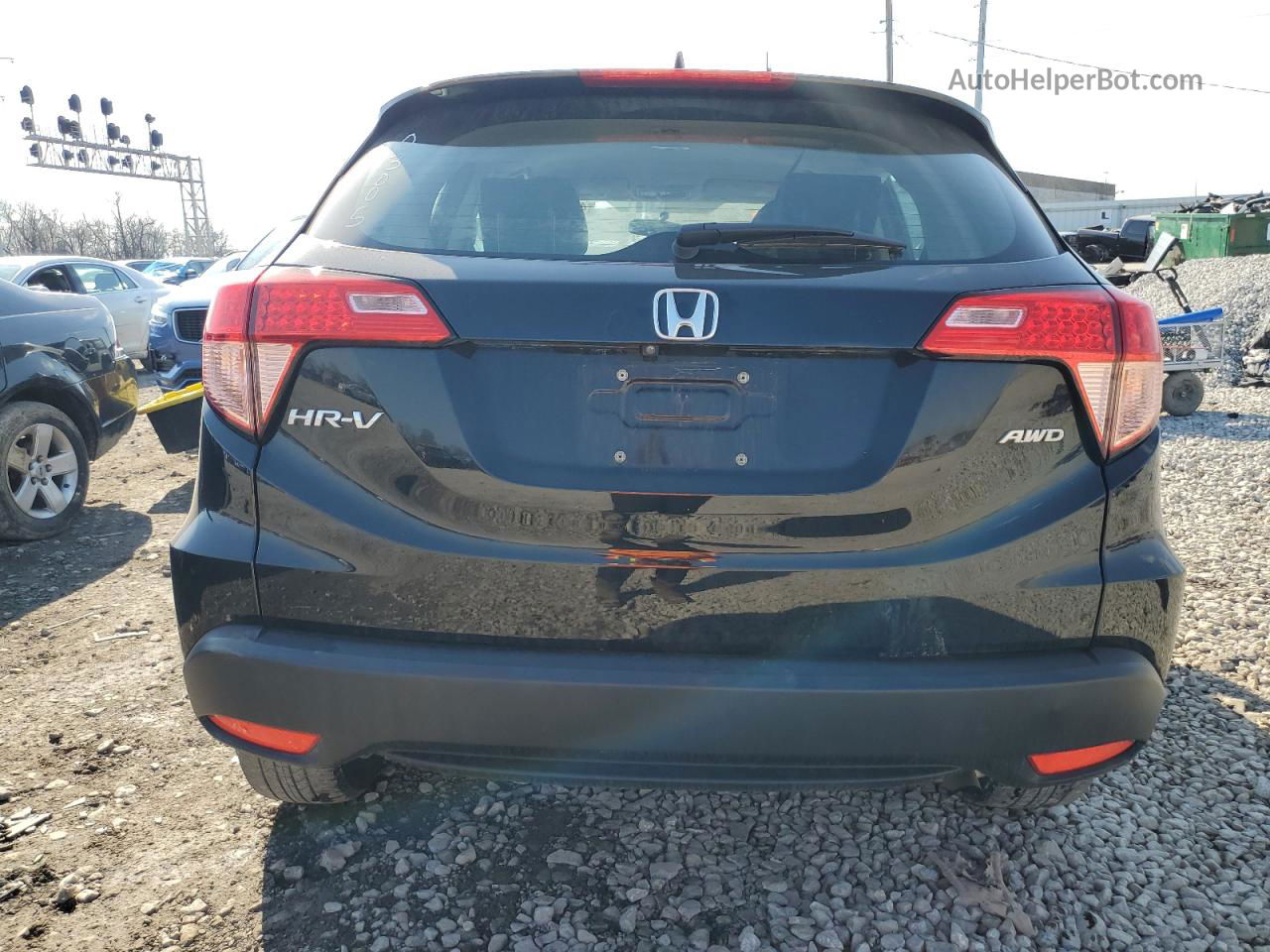 2018 Honda Hr-v Lx Black vin: 3CZRU6H30JG703005