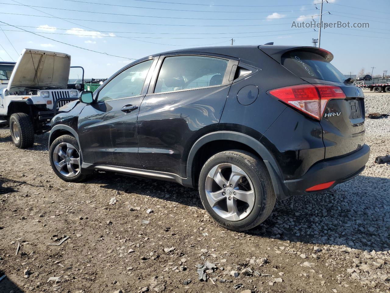 2018 Honda Hr-v Lx Black vin: 3CZRU6H30JG703005