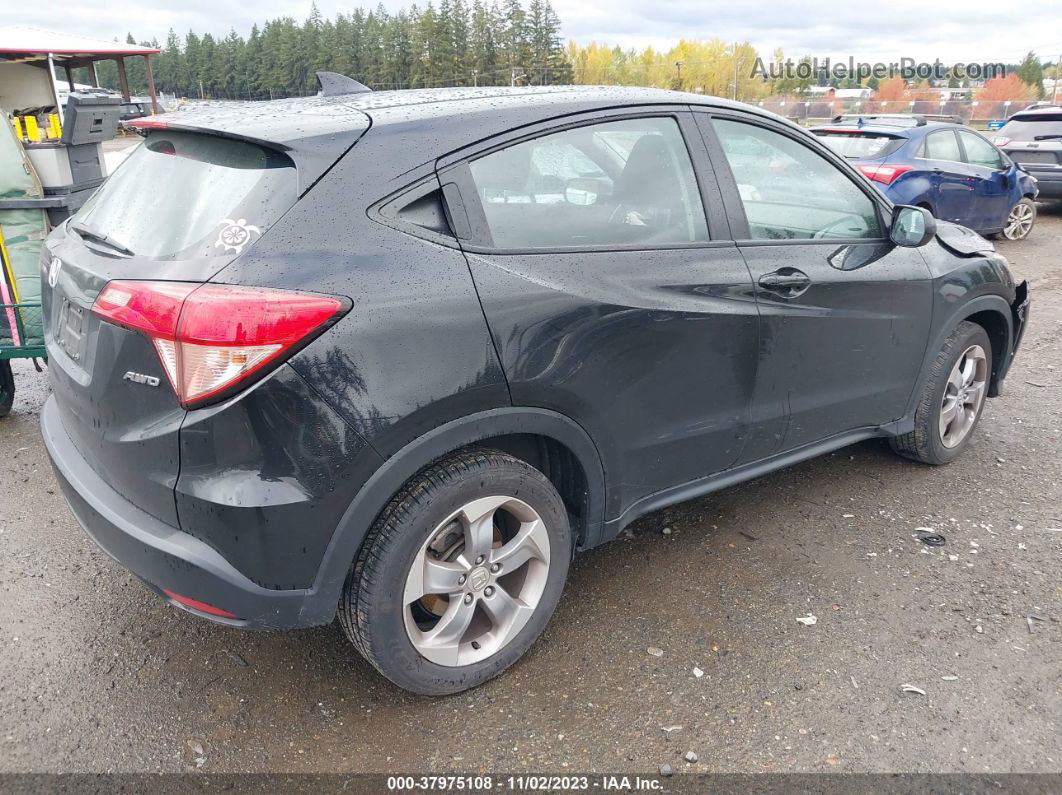 2018 Honda Hr-v Lx Black vin: 3CZRU6H30JG705630