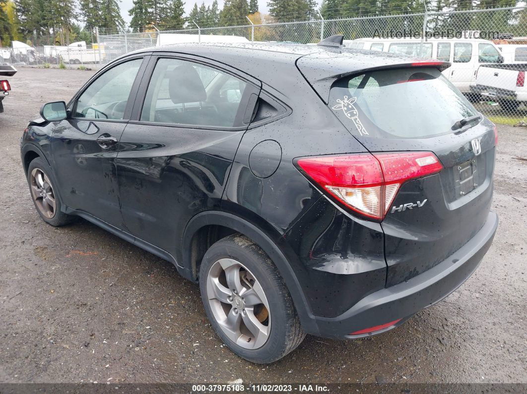 2018 Honda Hr-v Lx Black vin: 3CZRU6H30JG705630