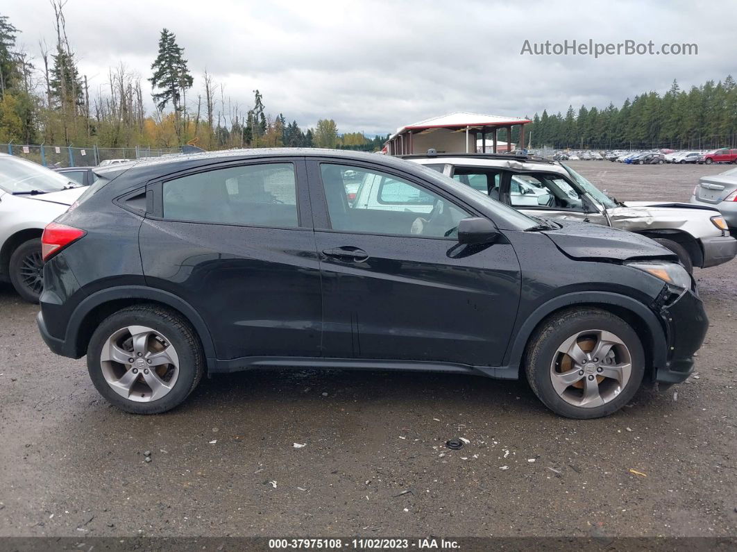 2018 Honda Hr-v Lx Black vin: 3CZRU6H30JG705630