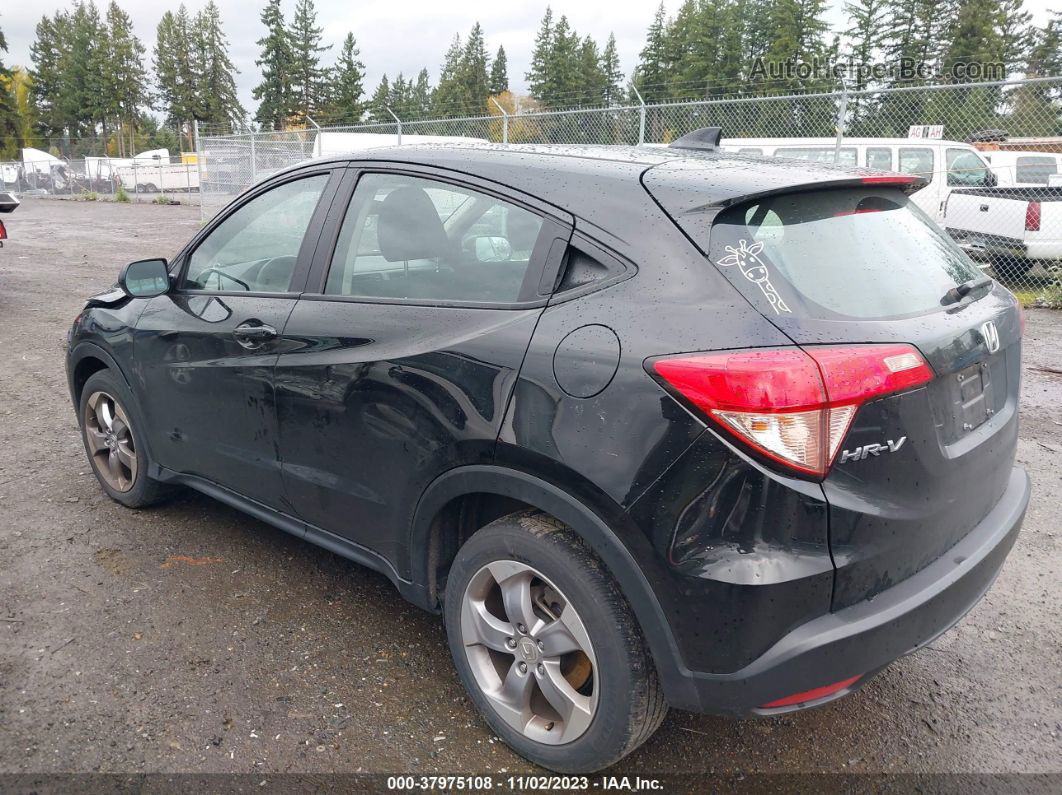 2018 Honda Hr-v Lx Black vin: 3CZRU6H30JG705630