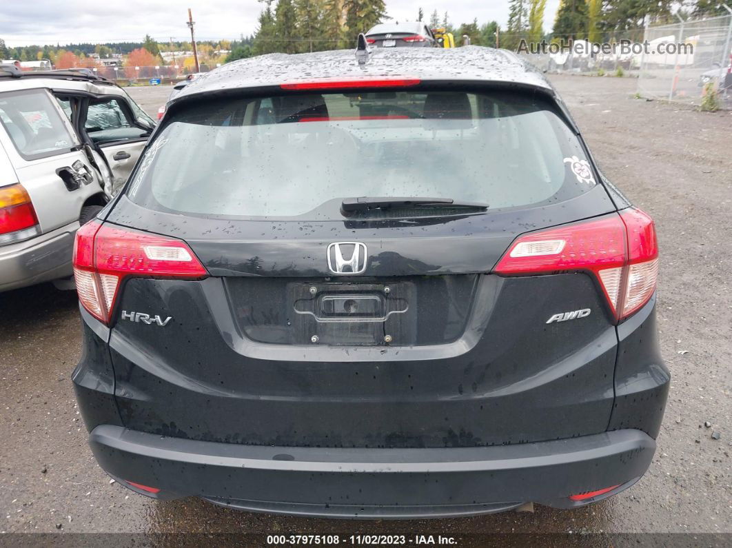 2018 Honda Hr-v Lx Black vin: 3CZRU6H30JG705630