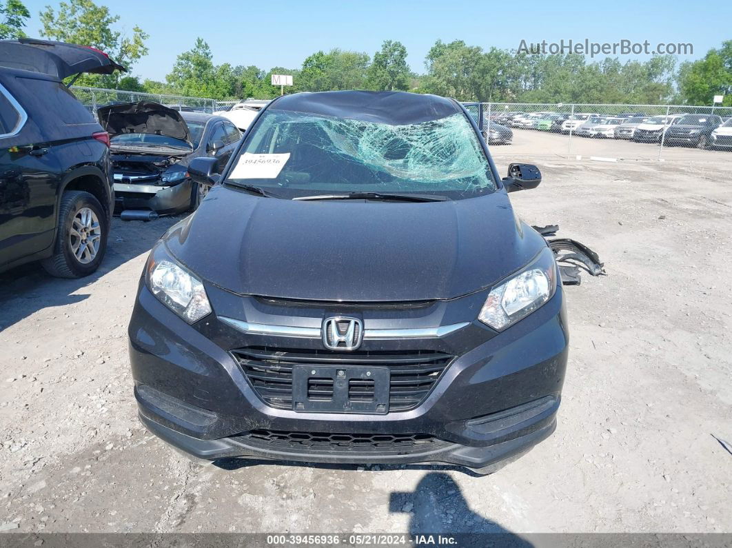 2018 Honda Hr-v Lx Gray vin: 3CZRU6H30JG725523