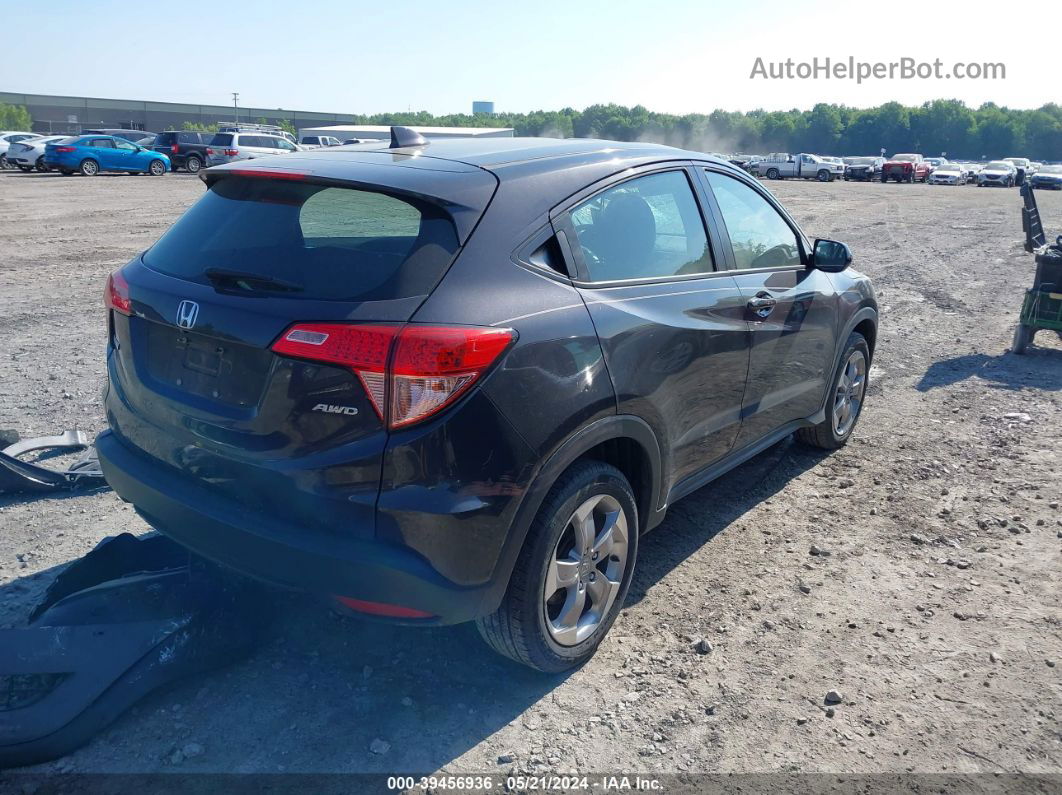 2018 Honda Hr-v Lx Gray vin: 3CZRU6H30JG725523