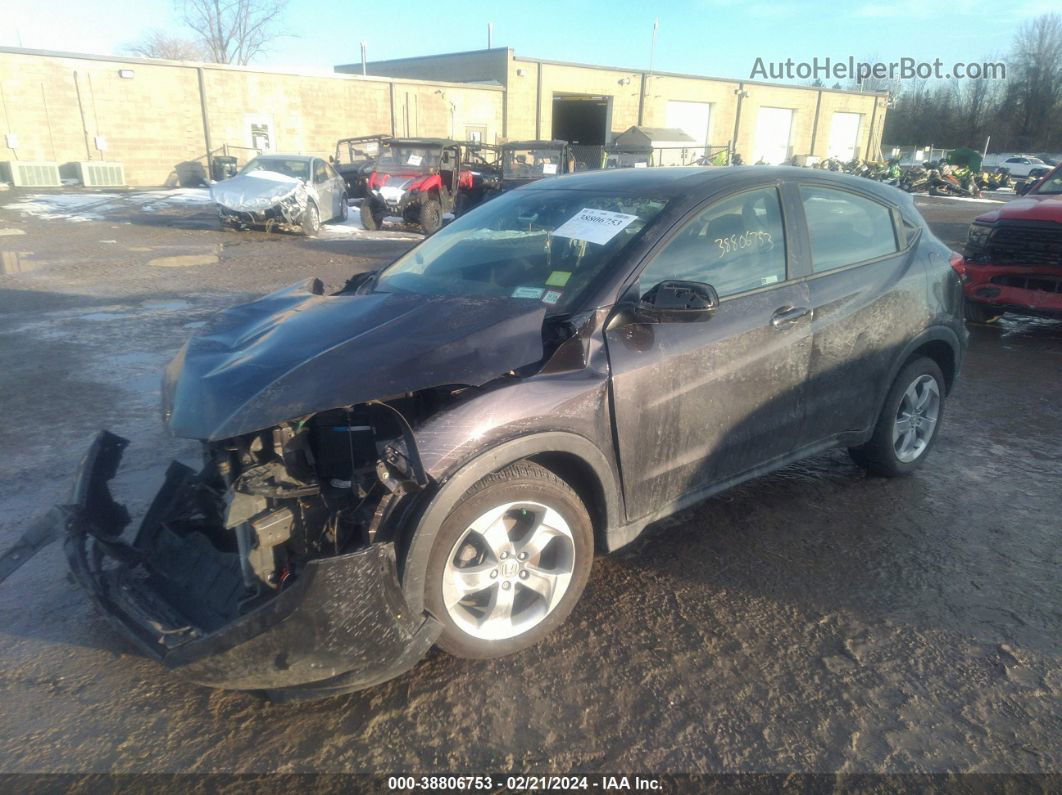 2018 Honda Hr-v Lx Gray vin: 3CZRU6H30JM729895