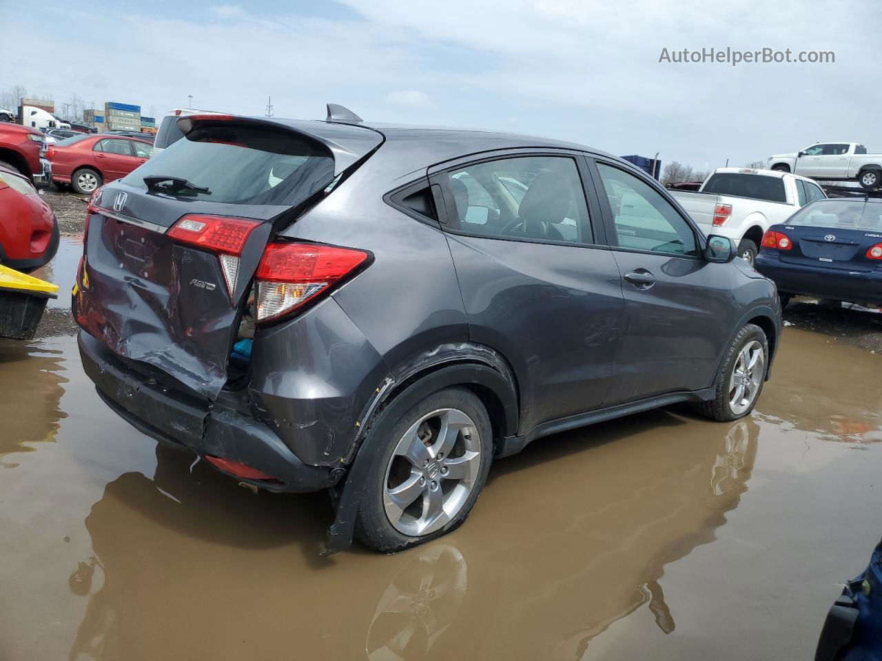 2019 Honda Hr-v Lx Серый vin: 3CZRU6H30KG716290