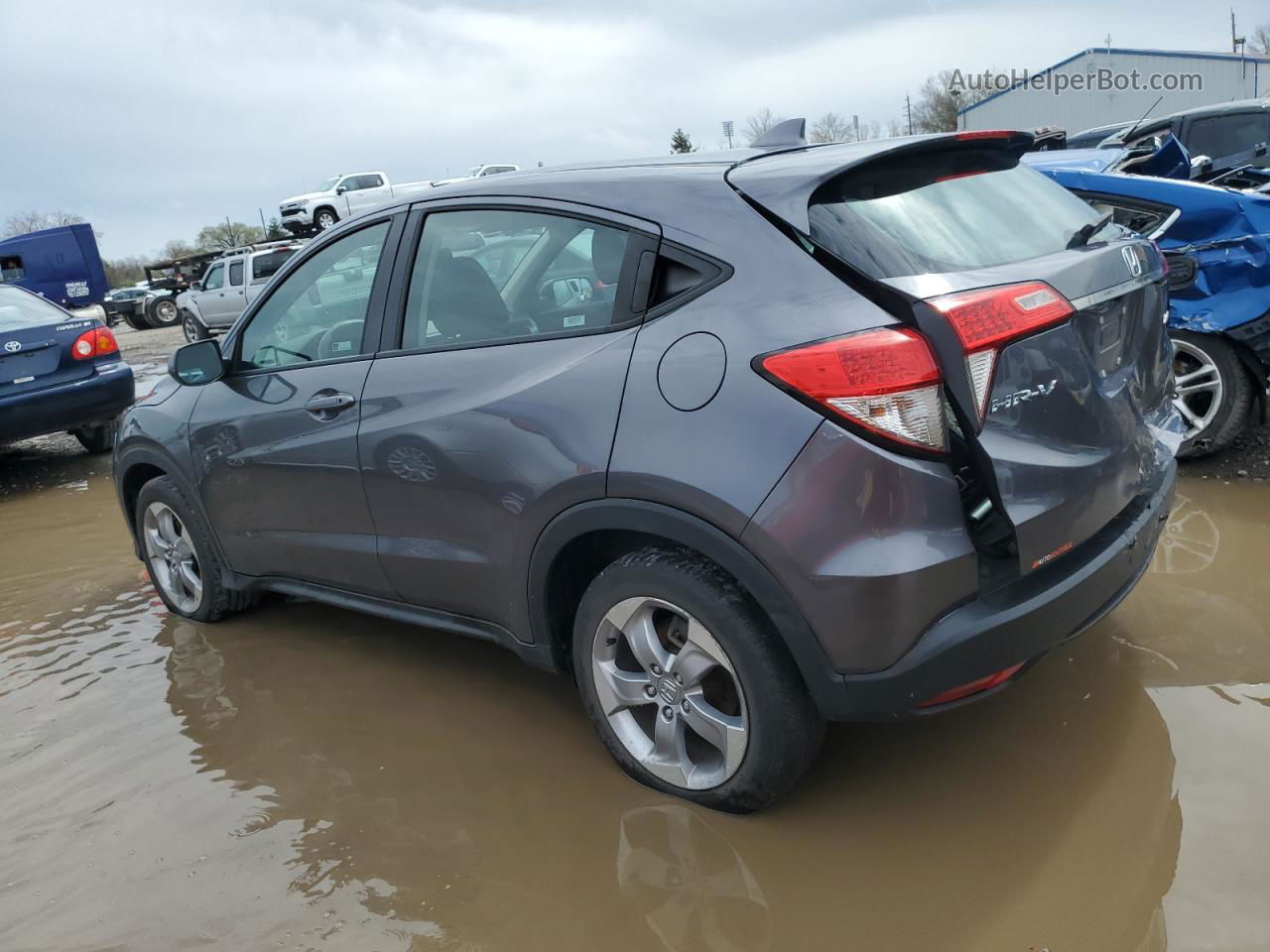 2019 Honda Hr-v Lx Gray vin: 3CZRU6H30KG716290