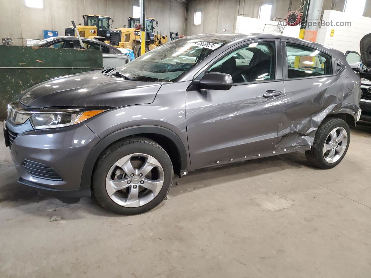 2019 Honda Hr-v Lx Gray vin: 3CZRU6H30KG721277